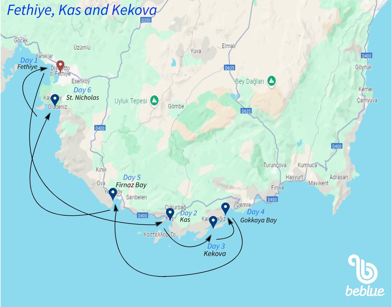 Turchia in caicco: Fethiye, Kas e Kekova - ID 361