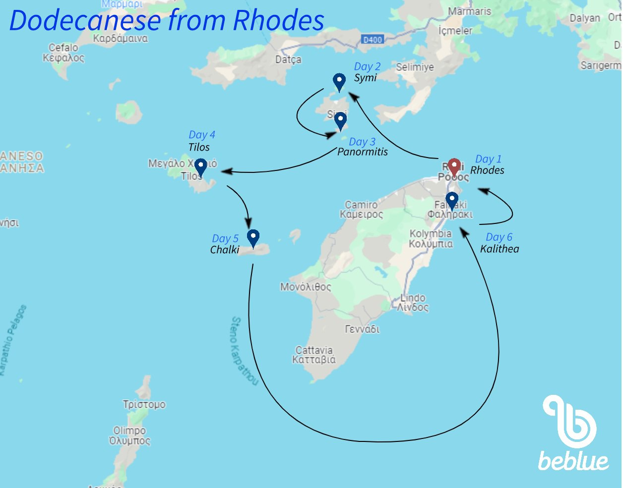 Grecia e Dodecaneso da Rodi - ID 363