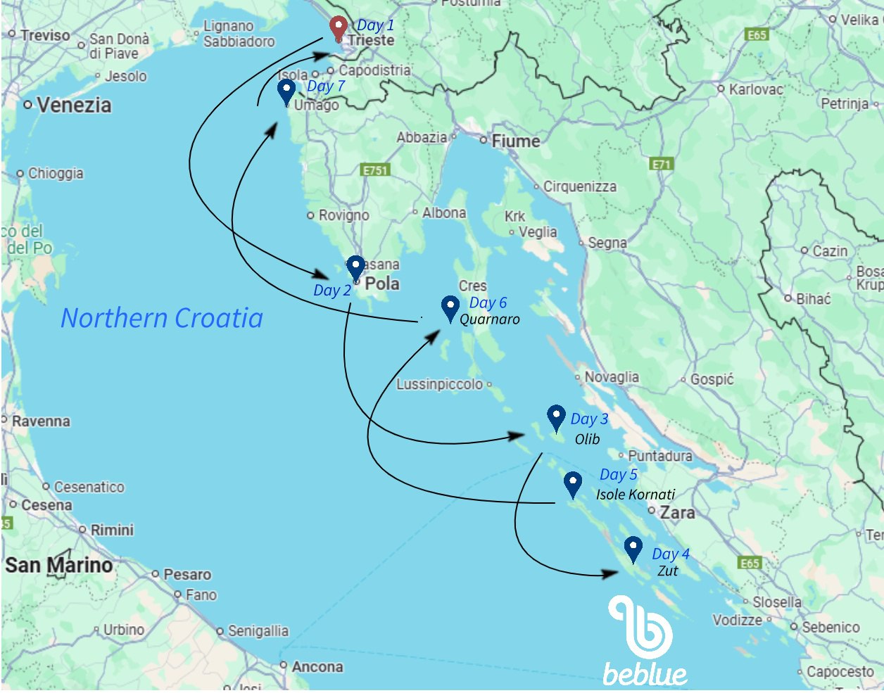 Istria and the islands of northern Croatia - ID 72