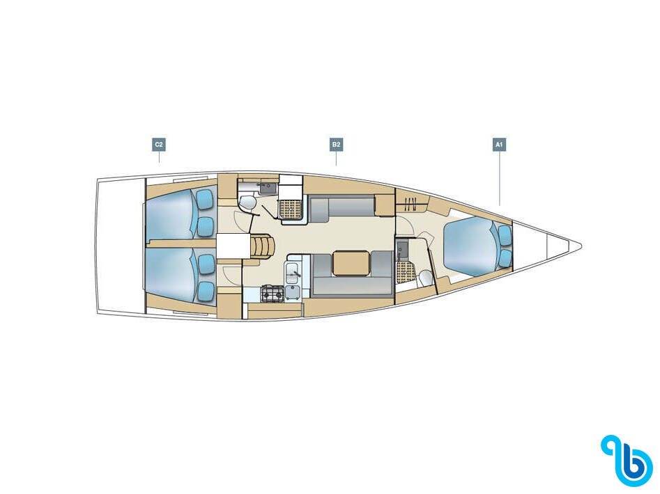 Dehler 46 SQ, Hugo