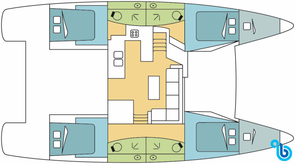 Fountaine Pajot Elba 45, Two Phish