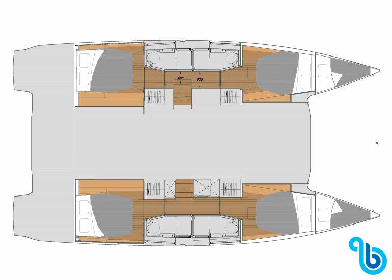 Fountaine Pajot Elba 45, Two Phish