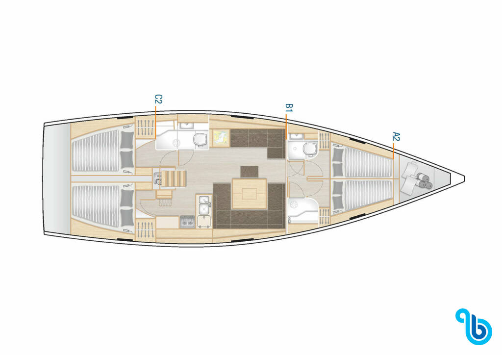 Hanse 458,  1