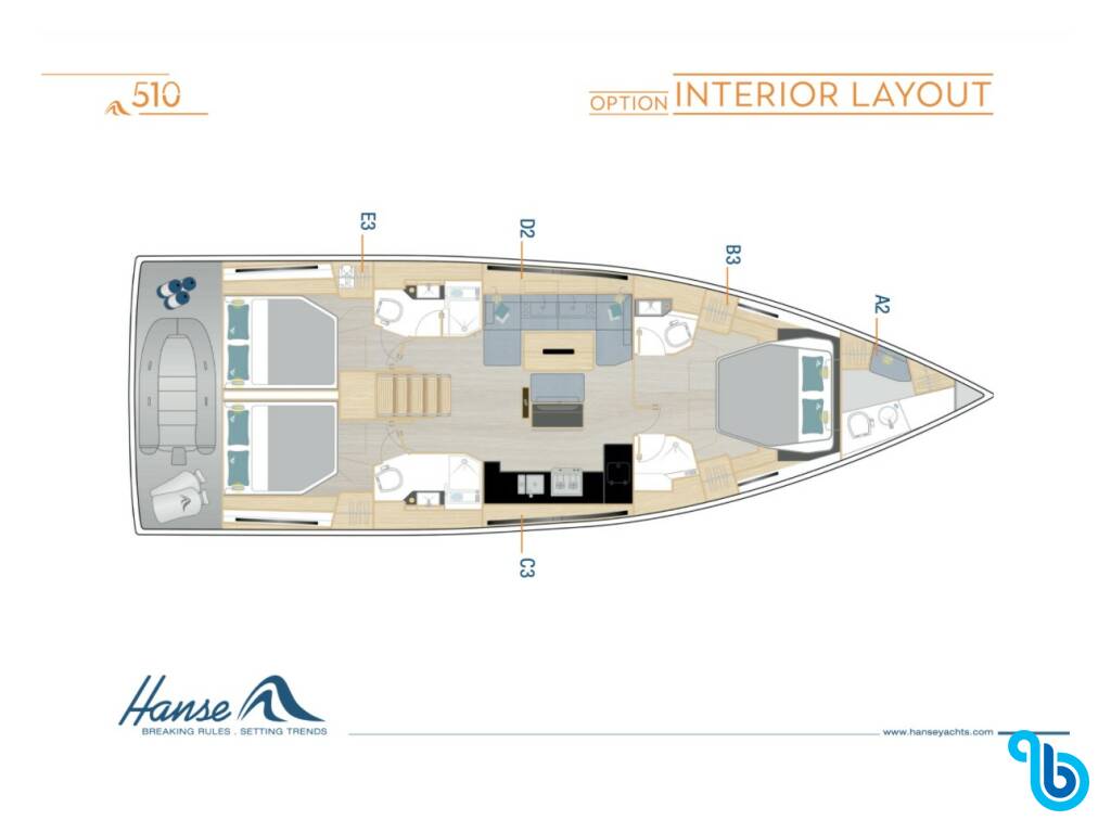 Hanse 510, Sea Emerald