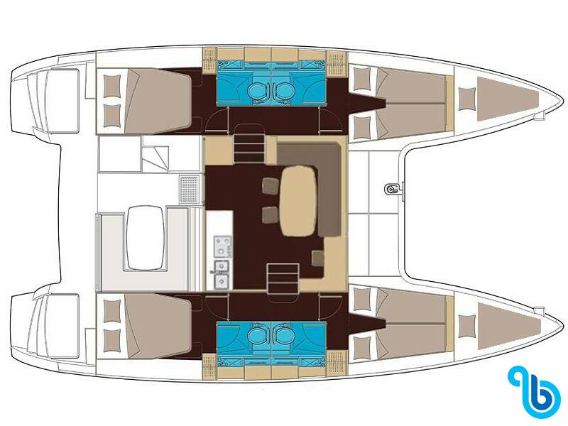 Lagoon 400 S2, Cata Loca