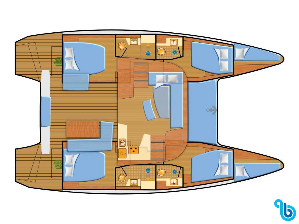 Lagoon 42-4+2 12 Personen, Sunshine