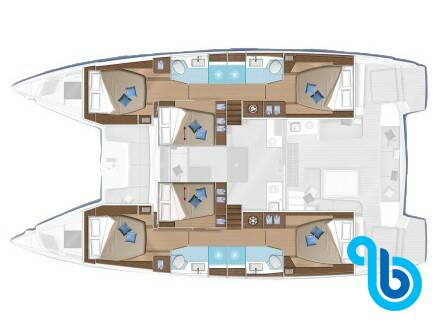 Lagoon 50, new Lag. 50 (A/C, WM, Generator, Tender Lift, Inverter)