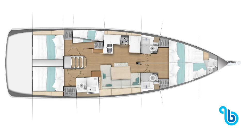 Sun Odyssey 490, Luna